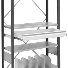 Mynd af EAB útdraganleg hilla 500x915mm