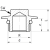 Mynd af PP-R FS Tappi 1/2"