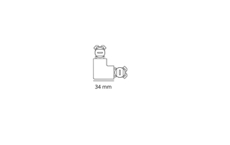 Mynd af Horn 90° ZIP Hv.