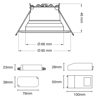 Mynd af Loftljós IF One360° DTW 531lm Sv