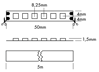 Mynd af Flex strip 600-95 Mono WW