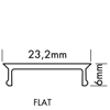 Mynd af Ljóshlíf M-line Flat Opal