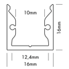 Mynd af Álprófíll S-Line Standard 16x16 Hv.