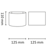 Mynd af Veggljós ÁF ARC LED 2x3W Sv.