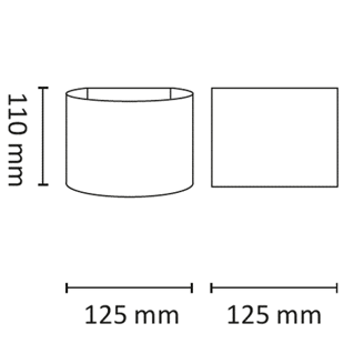 Mynd af Veggljós ÁF ARC LED 2x3W Sv.