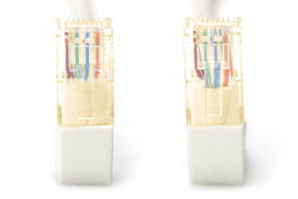 Mynd af Tengisnúra 90° Cat6A 3m Grá