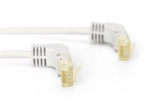 Mynd af Tengisnúra 90° Cat6A 3m Grá