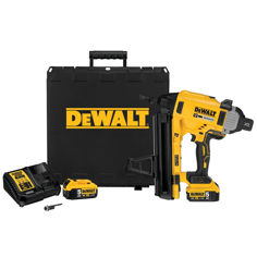 Mynd af DEWALT 18 XR Naglabyssa fyrir steypu og stál - 2 X 5.0 Ah Rafhlöður