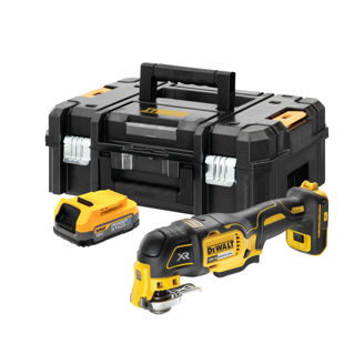 Mynd af DEWALT 18V XR Fjölnota sög og juðari - 1 x Powerstack