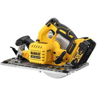 Mynd af DEWALT 18V XR Hjólsög 184mm passar á sleða - stök vél