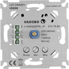 Mynd af Ljósdeyfir LED í rofadós 200W ECO