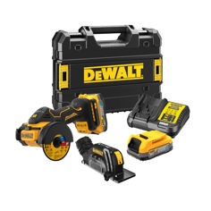 Mynd af DEWALT 18V XR Fjölnota hjólsög 75mm - 2 x 18V Powerstack