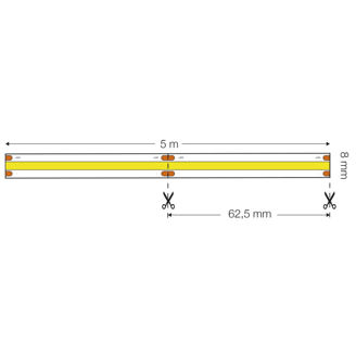 Mynd af LED-borði COB 11W IP20  5m