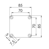 Mynd af Tengidós f/nippla  85x85x51 Gr.