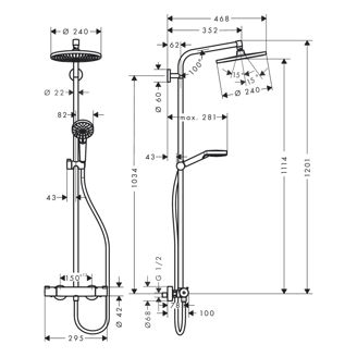 Mynd af Hansgrohe Crometta S sturtusett Króm