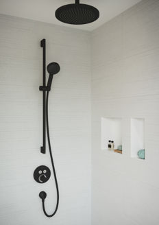 Mynd af Hansgrohe FixFit E vegghné 1/2" Matt svart