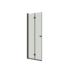 Mynd af Dansani Fellihurð glær m/svörtum prófíl 90cm 