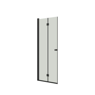 Mynd af Dansani Fellihurð glær m/svörtum prófíl 90cm 