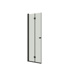 Mynd af Dansani Fellihurð glær m/svörtum prófíl  80cm 