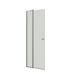 Mynd af Dansani sturtuhurð+fast glær m/gráum prófíl 90cm