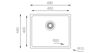 Mynd af UKinox ME vaskur 450x400 mm mattur 