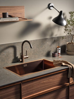 Mynd af Tapwell vaskur 700x400 mm Svart Króm