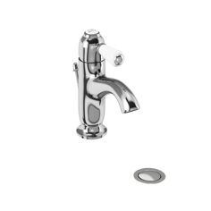 Mynd af Burlington Chelsea Curved handlaugartæki m. botnventli Króm
