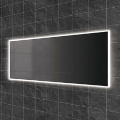 Mynd af HIB Globe spegill með LED ljósi og móðuvörn 140x60cm