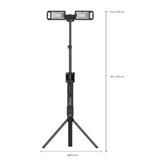 Mynd af TOWER 5 Connect kastaraturn 5000 lumen fyrir 18V rafhlöður