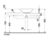 Mynd af Duravit Starck 1 borðhandlaug  Ø53 cm