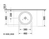 Mynd af Duravit Starck 1 borðhandlaug  Ø46 cm