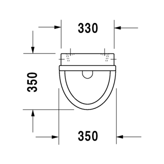 Mynd af Duravit Starck 3 Þvagskál tengd í bak