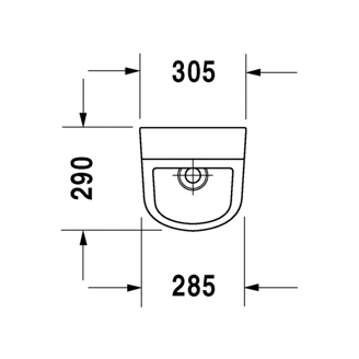 Mynd af Duravit D-Code Þvagskál tengd í bak