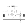 Mynd af Duravit Happy D2 vegghengt salerni , Rimless 