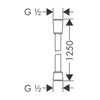 Mynd af Hansgrohe Isiflex sturtubarki 125cm Króm
