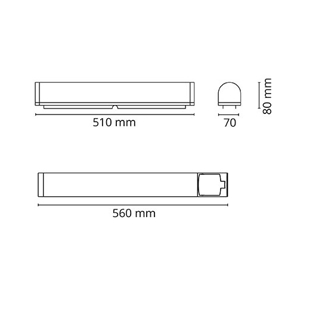 Mynd af Loftljós ÁF Prelude LED 16W 510mm