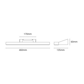 Mynd af Veggljós View LED 16W 460mm