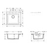 Mynd af Hansgrohe S51 Vaskur í borð Grafít svart