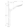 Mynd af Hansgrohe Raindance sturtusett með stöng Króm