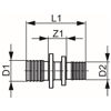 Mynd af TECE Samtengi 32 x 20mm