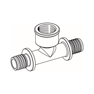 Mynd af TECE Múffuté 25mm x 3/4" x 25mm