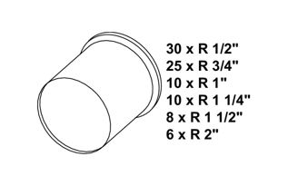 Mynd af TECE Lok f/Fittings 1/2" - 2"