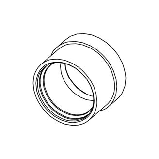 Mynd af TECEflex Hulsa 25mm Nikkel fyrir PEX