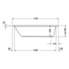 Mynd af Duravit D-Code baðkar 170x70 cm