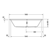 Mynd af Duravit D-Code baðkar 180x80 cm