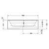 Mynd af Duravit D-Code baðkar 180x80 cm