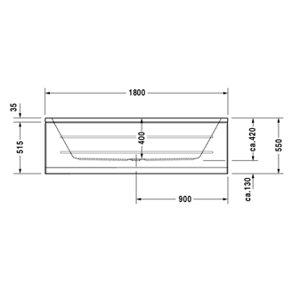 Mynd af Duravit D-Code baðkar 180x80 cm