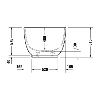Mynd af Duravit LUV baðkar frístandandi 180x85 cm
