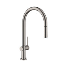 Mynd af Hansgrohe Talis M54 Eldhústæki útdraganlegt Burstað svart króm