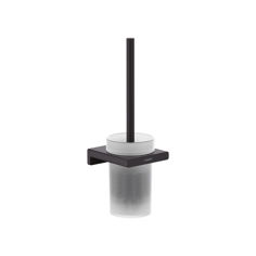 Mynd af Hansgrohe AddStoris wc bursti á vegg Matt svart